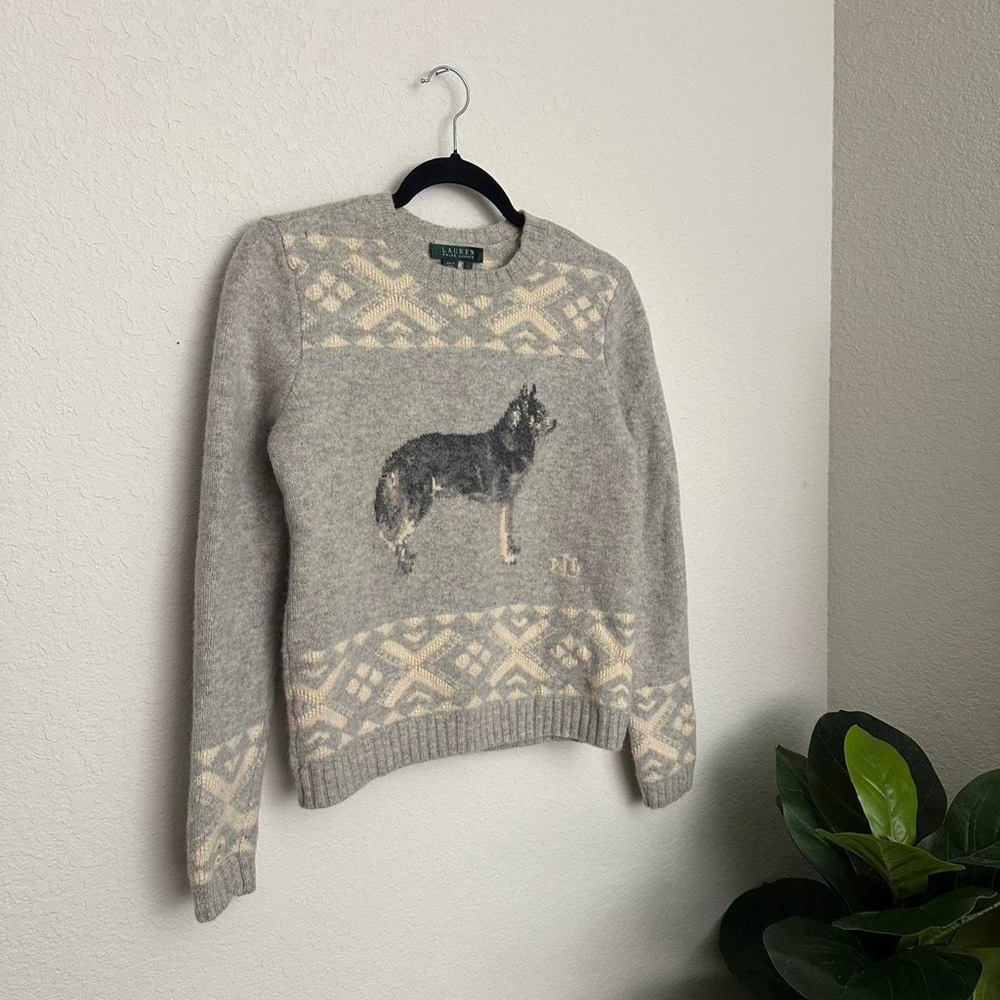 SOLD Ralph Lauren Wolf Sweater